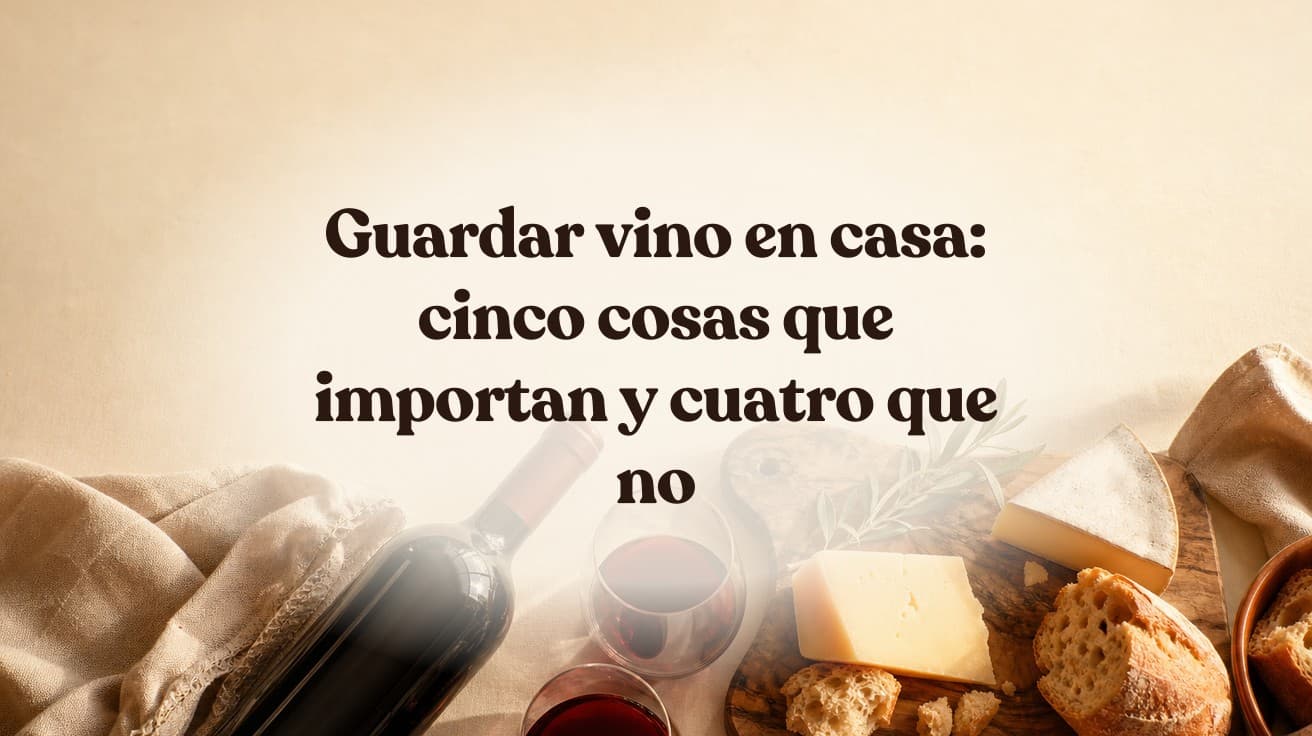 Guardar vino en casa: cinco cosas que importan y cuatro que no