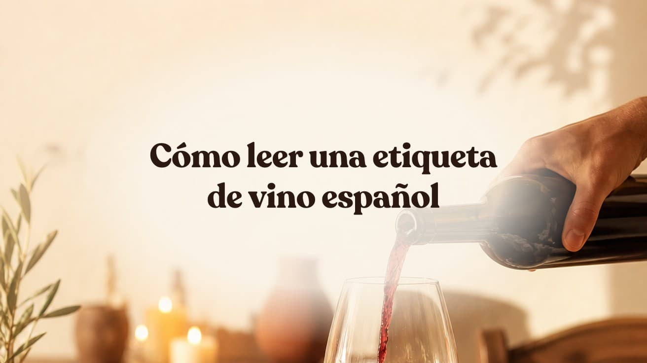 Cómo leer una etiqueta de vino español
