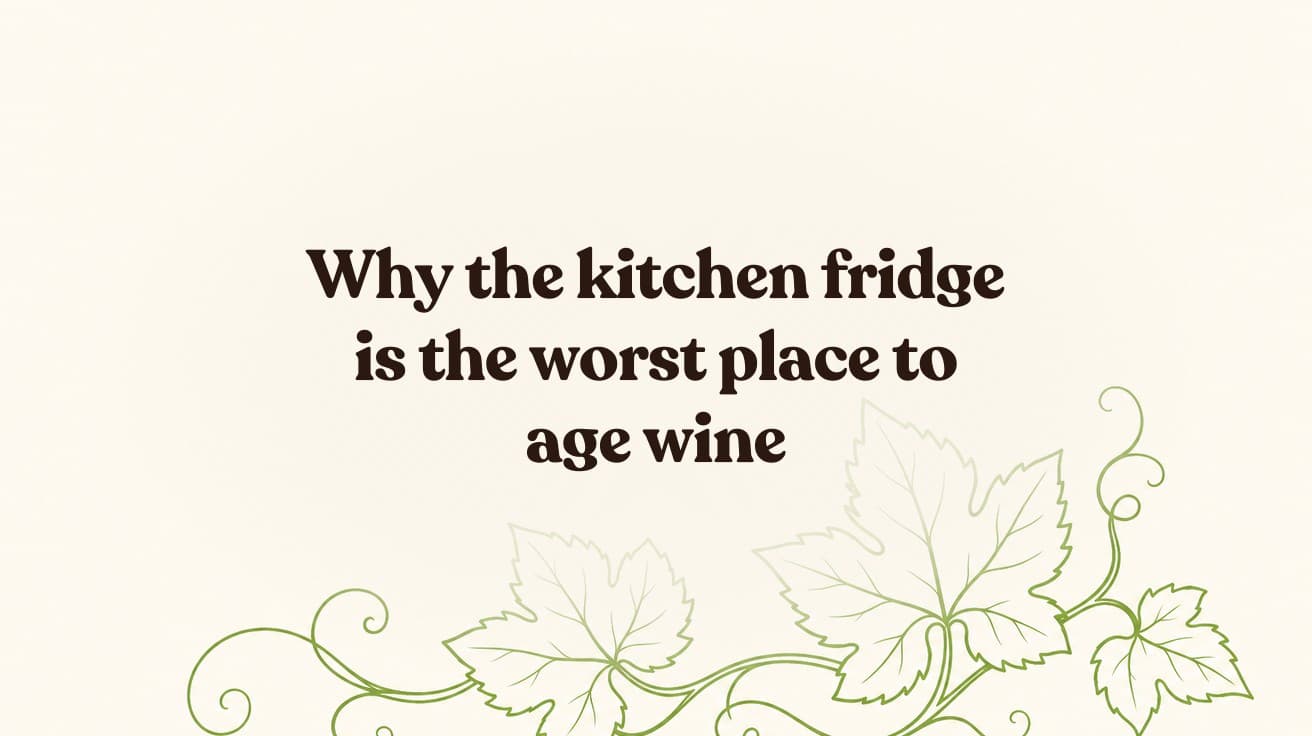 Why the kitchen fridge is the worst place to age wine