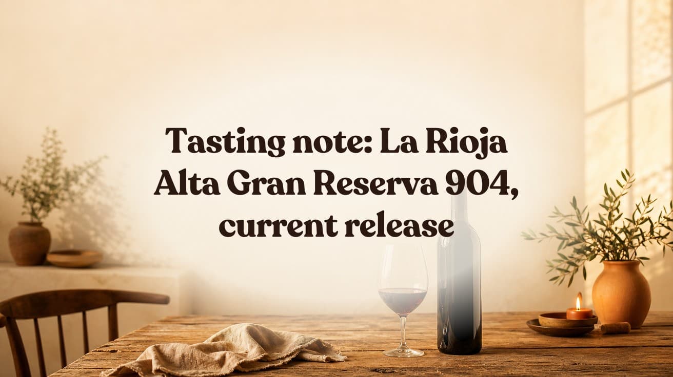 Tasting note: La Rioja Alta Gran Reserva 904, current release
