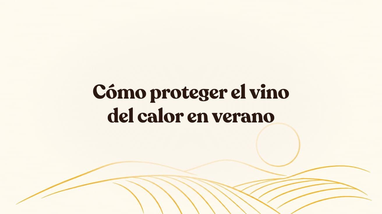 Cómo proteger el vino del calor en verano (antes de que agosto lo arruine)