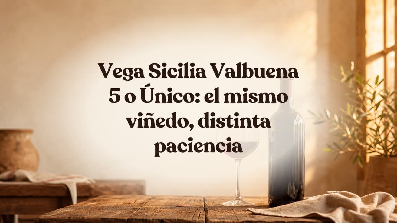 Vega Sicilia Valbuena 5 o Único: el mismo viñedo, distinta paciencia