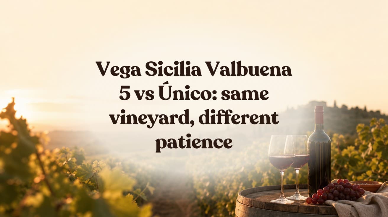 Vega Sicilia Valbuena 5 vs Único: same vineyard, different patience