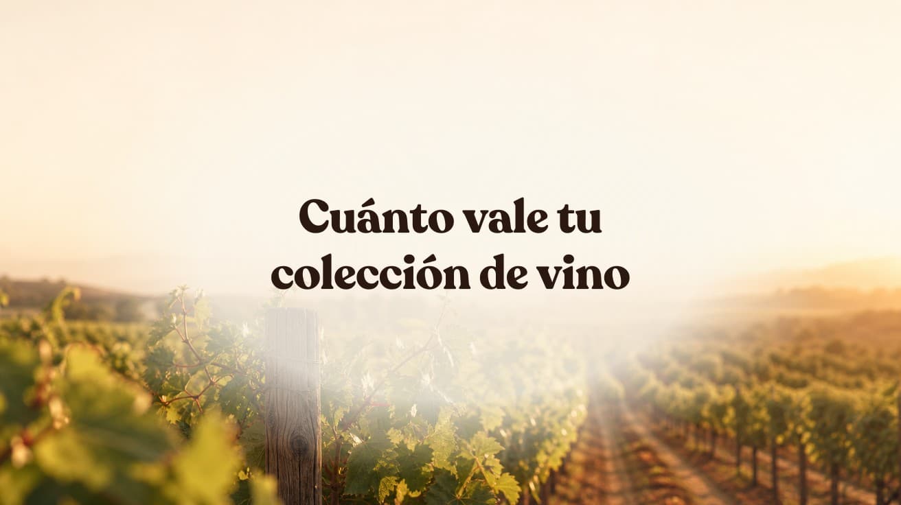 Cuánto vale tu colección de vino (y qué forma tiene)