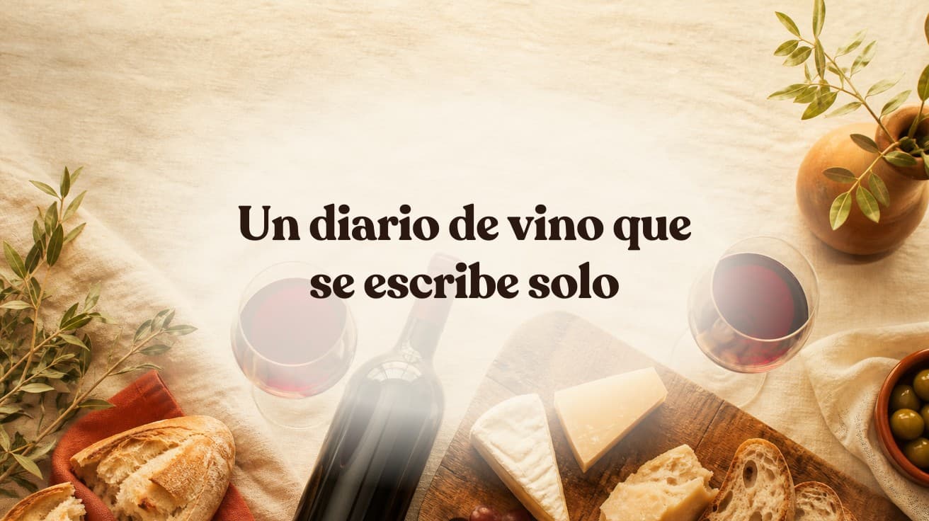 Un diario de vino que se escribe solo: botellas consumidas y valoraciones