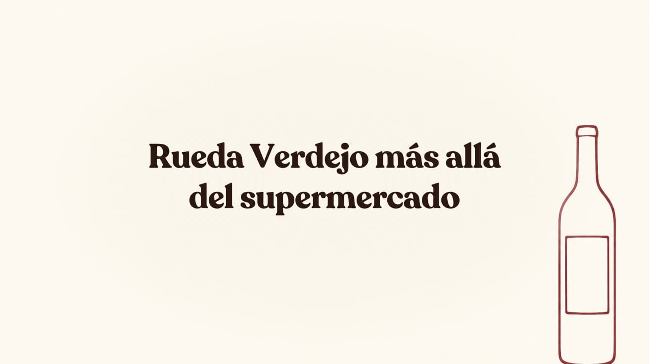 Rueda Verdejo más allá del supermercado: guía del blanco más vendido de España