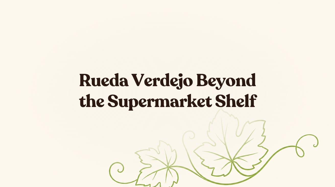 Rueda Verdejo Beyond the Supermarket Shelf: A Guide to Spain's Biggest White