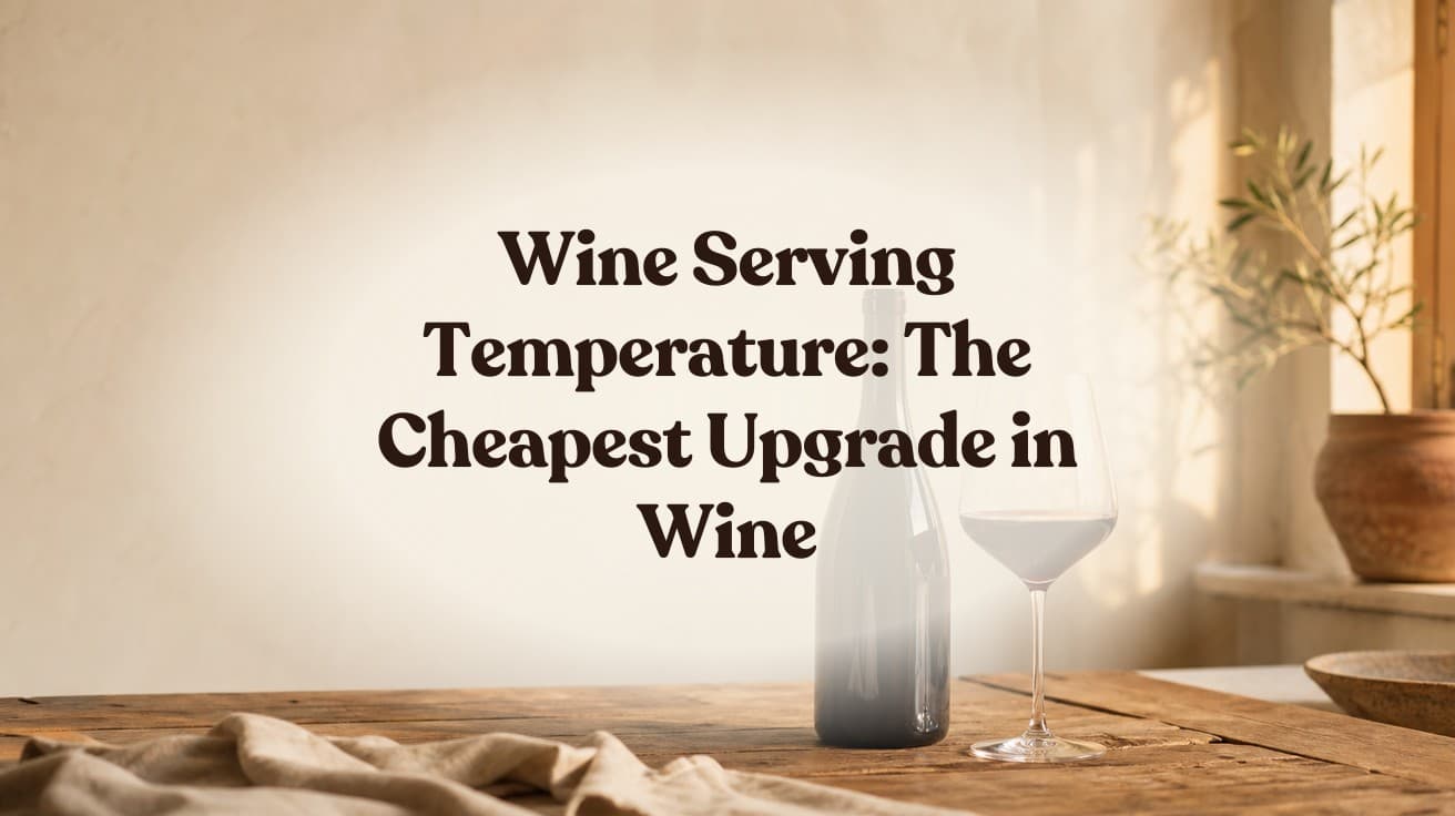 Wine Serving Temperature: The Cheapest Upgrade in Wine